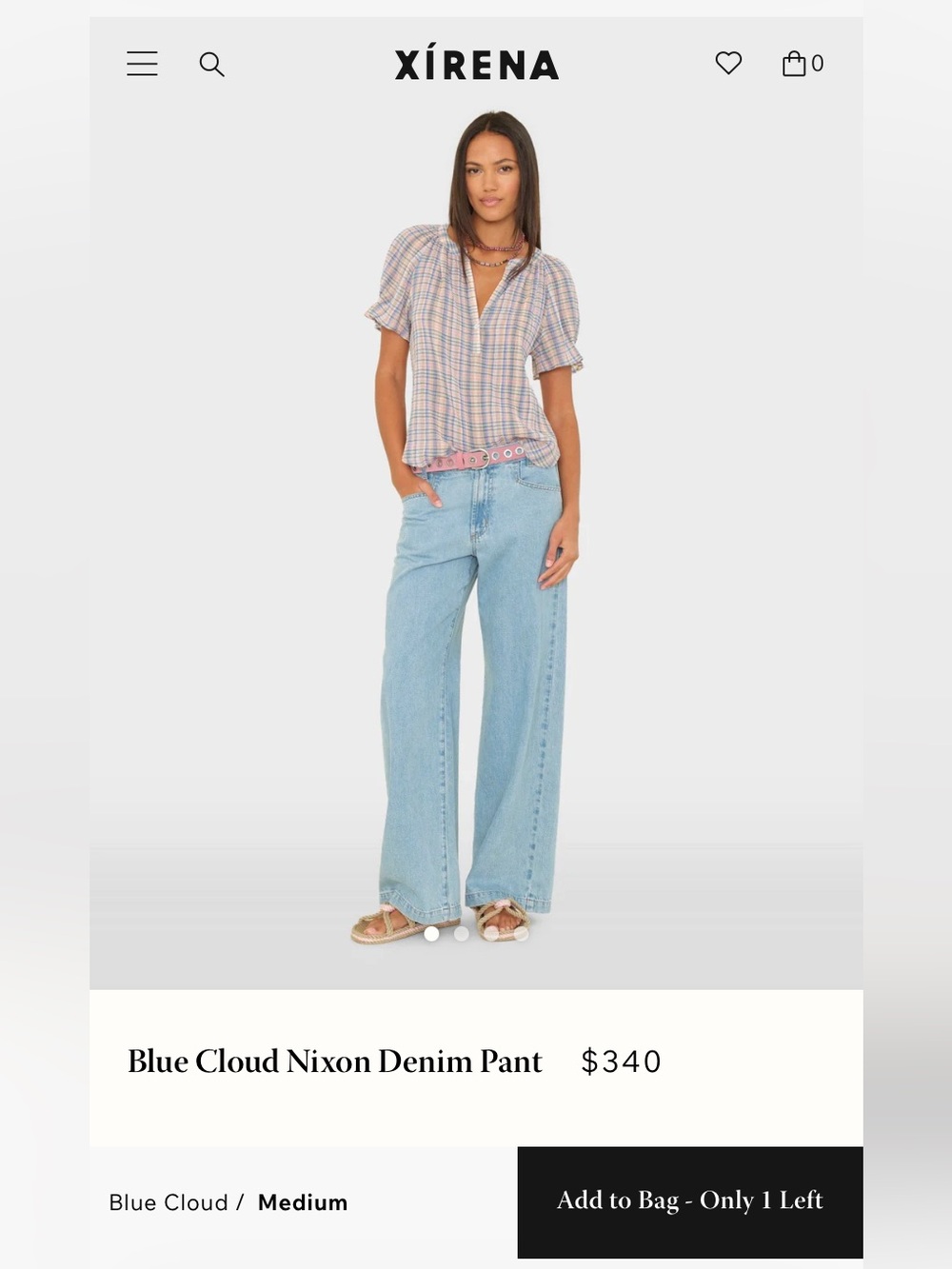 XiRENA Atlantic Blue Nixon Wide Leg Jeans